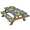 Multicolor 2, variant on ADECORIVY Blue Peacock Picnic Table Cover with Bench Covers, Waterproof Camping Table Cover with Elastic Edges, Fitted Tablecloth Outdoor Camping Essentials 72 Inch