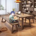 thumbnail image 3 of Luxury Wood Dinner Table Console Center Dining Room Table Chair Set Conference Nordic Mesa De Comedor Kitchen Furniture SQC My Lux Decor Round, 3 of 10