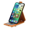 thumbnail image 7 of ELEHOLD for iPhone 14 Pro Max Case PU Leather Flip Wallet Purse with Zipper Pocket Card Holders Kickstand Magnetic Clasp Lightweight Shockproof Business Wallet Cover for Men Women,brown, 7 of 7