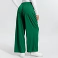 thumbnail image 6 of Women's Wide Leg Pants Business Casual Work Dress Pants with Pockets High Waist Pleated Loose Trouser Long Pants (XL, Green), 6 of 8