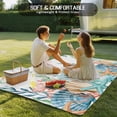 thumbnail image 4 of Marine Life Outdoor Rug for Patio/Deck/Porch, Non-Slip Large Area Rug 5 x 7 Ft, Nautical Underwater Coral Shell Starfish Watercolor Indoor Outdoor Rugs Washable Area Rugs, Camping Rug Carpet Runner, 4 of 8