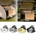 thumbnail image 3 of Half Moon Handle Caravan RV Cupboard/Drawer Zinc Alloy Push Lock Latch Knob, 3 of 5
