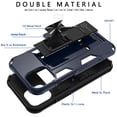 thumbnail image 3 of CoverON Apple iPhone 12 Mini Case (5.4"), KickStand Ring Loop Holder Rugged Cover Magnetic Slide Stand, Navy Blue, 3 of 9