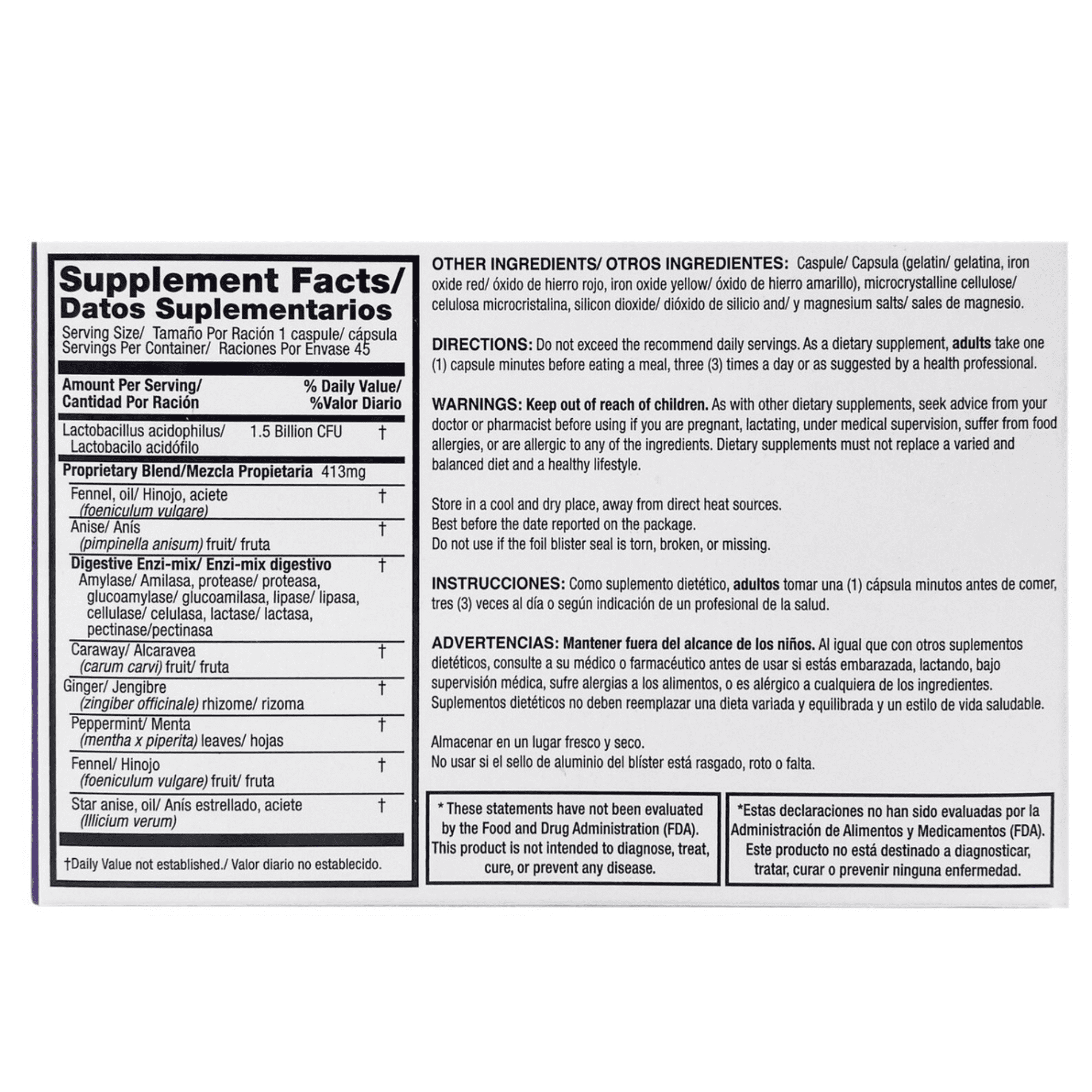 Desintox Digestive Defense Formula –45 Capsules (3-Pack)