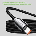 thumbnail image 4 of Cellet USB Cable Compatible with Samsung Galaxy A25 5G - Digital Display High Powered PD (Power Delivery) Fast Charging and Data Sync USB-C to USB-C Cable - 3.3 Feet, 4 of 7