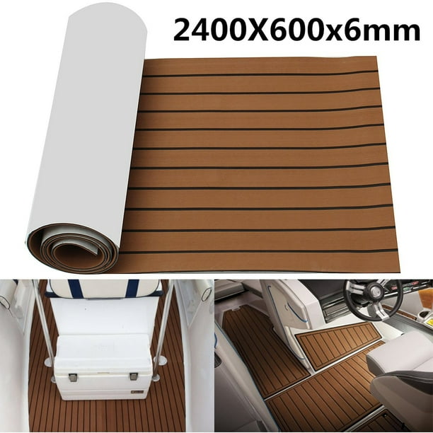 EVA Foam Faux Teak Boat Decking Sheet NonSkid SelfAdhesive Sea Deck Marine for Yacht RV Boat