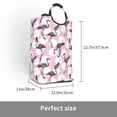 thumbnail image 3 of Lsque Pineapple Flamingo Laundry Basket, Laundry Hamper, Dirty Clothes Hamper for Laundry, Collapsible, Waterproof Laundry Baskets with Aluminum Handles for Laundry, Dorm, Family, 3 of 6