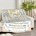 thumbnail image 3 of LHSHID Best Friend Birthday Gifts Blanket Flannel Soft and Comfortable Anti static Bed Sofa Blanket 50x60in, 3 of 5