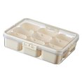 thumbnail image 3 of Tnarru Snack Box Container Divided Serving Tray Holder Waterproof Snack Organizer Portable Platter for Fruits Vegetable Work Camping, 3 of 8