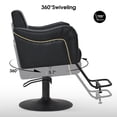 thumbnail image 5 of BarberPub Black Salon Chair for Hair Stylist, Hydraulic Barber Chair for SPA&Home Salon, Barbershop, 5 of 9