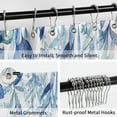 thumbnail image 4 of Stall Shower Curtain 36 x 72, Small Half Narrow Blue Shower Curtain, Spring Eucalyptus Plant Leaves Fabric Shower Curtain, Watercolor Floral Botanical Nature Aesthetic Shower Curtain, 4 of 5