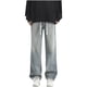 thumbnail image 2 of Pantalones largos de moda para hombre, casuales, de color sólido, con bolsillos y cremallera, cintura elástica, de poliéster., 2 of 9