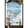 thumbnail image 2 of Alta, Utah, Retro Ski Resort (9x12 Wall Art Print, Home Decor), 2 of 3