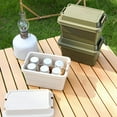 thumbnail image 4 of Xingzhi Boîte de Rangement Extérieure Camping Voyage Randonnée Barbecue BBQ Voiture Organisateur Beige, 4 of 9