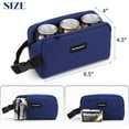 thumbnail image 3 of Cerbonny Small Cooler Bag Freezable Lunch Bag for Work School Travel,Small Lunch Bag,Small Insulated Bag For Adults,Freezer Lunch Bags,Mini Lunch Bag Fit For Yogurt（Navy Blue）, 3 of 5