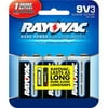 Rayovac Alkaline 9 Volt Batteries, 3ct