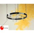 thumbnail image 1 of Rogar 8075 Porte-pot Suspendu au Plafond Rond avec Grille - Rouge/chrome, 1 of 1