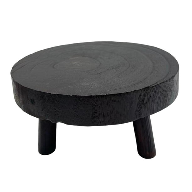 Soporte de flores taburete decorativo comedor de hotel Casa de madera de madera soporte 20cmx9cm