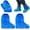 20Pcs Blue, variant on Scheam Disposable Waterproof Boot Covers,10 Pair Plastic Boot Covers for Rain,Non-Slip Shoe Protectors,Elastic Band Boot Covers,for Men and Women Outdoor Overshoes (Blue)