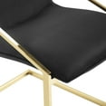 thumbnail image 6 of Modway Pitch 20.5" Velvet Dining Arm Chair in Gold and Black (Set of 2), 6 of 7