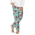 thumbnail image 2 of Xecao Snowflake Hot Cocoa Print Teenagers' Pajama Pants Long Sleep Pants Soft Elastic Waist Pajama Bottoms Elastic waist with 2 Pockets 5-16 Years-XS(5-6), 2 of 6
