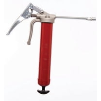Alemite Heavy Duty Grease Guns, 16 oz, 7,500 psi, Rigid Extension/Coupler, Pistol Gun