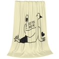 thumbnail image 2 of Salouo just you and me Print Bed Blankets, Flannel Blanket Comfortable Air Conditioning Blanket Lightweight Blanket for Sofa Bed Travel & Couch-60"x50", 2 of 7