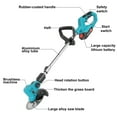 AQSQ 6 Inch Weed Eater, Electric Weed Mower Cordless Trimmer