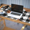 thumbnail image 3 of Long Mouse Pads for Desk,Checkered Halloween Pumpkin Pattern Desk Mats on Top Of Desks, Desk Mouse Pad Extra Large with 3mm Non-Slip Base and Stitched Edge for Gaming,Office,Work,Home 35.4"x15.7", 3 of 6