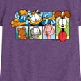 thumbnail image 3 of Garfield - Character Grid - Toddler And Youth Girls Short Sleeve Graphic T-Shirt, 3 of 5