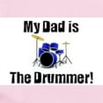 thumbnail image 2 of CafePress - My Dad Is The Drummer Infant Bodysuit - Baby Light Bodysuit, Size Newborn - 24 Months, 2 of 4
