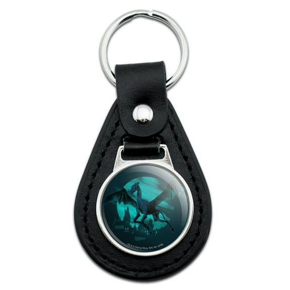 Harry Potter Thestral Black Leather Keychain