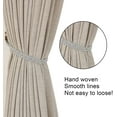 thumbnail image 3 of Gray - Hand Woven Single Rope Curtain Tiebacks - Type: Curtain ties and accessories (2 pieces), 3 of 5