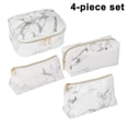 thumbnail image 1 of Organizador de joyas/ropa Bolsas de cosméticos de 4 piezas, bolsas de cosméticos portátiles de viaje, bolsas de cosméticos modernas con apariencia de mármol, cuero PU a prueba de agua Zhivalor 2035568-1, 1 of 4