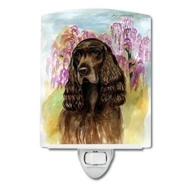 Caroline's Treasures 7033CNL Field Spaniel Ceramic Night Light, 6x4x3", multicolor