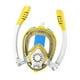 thumbnail image 2 of Máscara de snorkel para niños, máscara de buceo de cara completa para niños y niñas, conjunto de snorkel antifugas Amarillo, 2 of 8