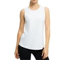 thumbnail image 2 of Stralyhd Workout Womens Tank Top Golf Tennis Running Top Crew Neck Sleeveless Athletic Shirts Summer Gym Loose Fit Tank Top White S, 2 of 4