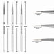 thumbnail image 2 of 3-pack nail art painting brush Crystal Acrylic UV Gel Painting Liner Pen Set 7/9/11/ mm, 2 of 5