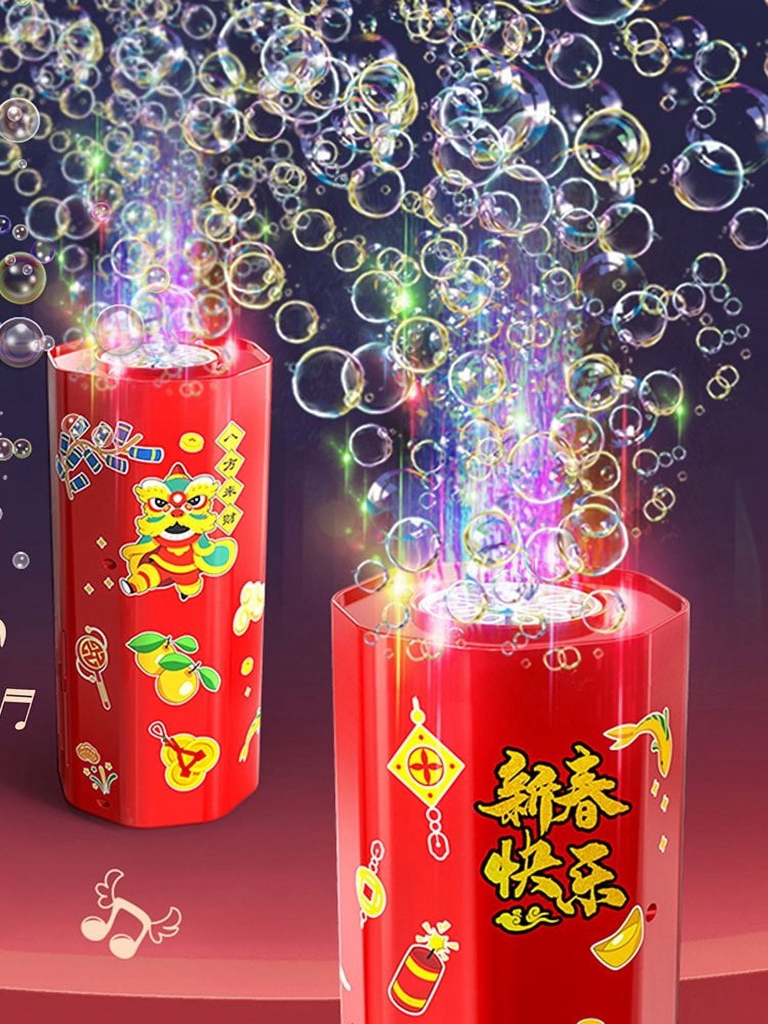 Machine à Bulles De Fête Automatique 10 Trous - Avec Lumières Et Musique, Silencieuse, Pour Anniversaire Et Mariage