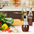 thumbnail image 3 of Botella pulverizadora de aceite, pulverizador de aceite de oliva de 200 ml con dispensador de acero inoxidable a prueba de fugas, botella de aceite de vidrio para barbacoa/cocina/ensalada JAMW Sencillez, 3 of 5