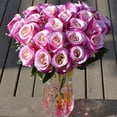 thumbnail image 4 of SPRING PARK 1 Large Bouquet 24 Heads Artificial Fake Rose Flowers Spray Wedding Party Bouquet Home Decor, 4 of 7
