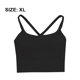 thumbnail image 2 of Dinheiro Sujetadores Deportivos para Mujer Camisetas sin Mangas con Espalda Cruzada Camisetas Cortas para Mujer, Camiseta Deportiva,Negro,XL,, 2 of 8