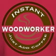 thumbnail image 3 of CafePress - Instant Woodworker Coffee Dark T Shirt - Men's Classic Graphic Cotton T-Shirt, 3 of 4