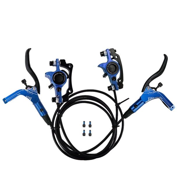 Juego de frenos de disco hidráulico Yuarrent para bicicletas Kit de frenado Ciclismo Azul Lado izquierdo