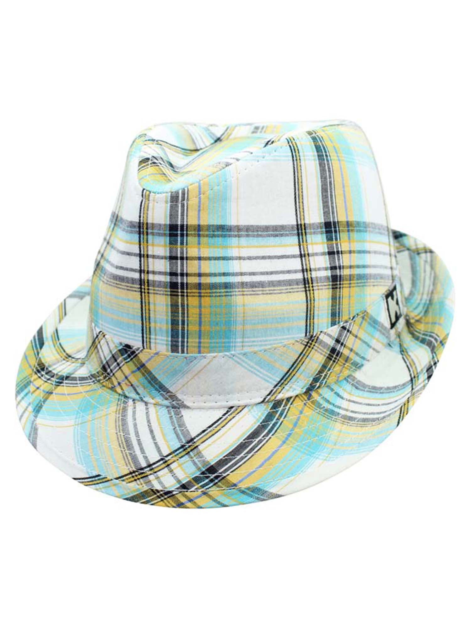 plaid fedora