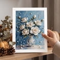 thumbnail image 4 of Gardjoe Framed Pearl Painting Kit with 12x17cm Canvas for DIY Floral Art Decor, 5D Diamond Craft Set for Adults, Beginner-Friendly Home Accent, 4 of 5