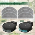 thumbnail image 4 of 6 Pack Mop Cloth Compatible with iRobot Roomba Combo Essential Y0140 Y0110 Y0540 Q0520, 105/104 Combo Robot Vacuum Cleaner, Microfiber Washable Mop Pad Replacement Accessories Parts, 4 of 14