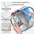 thumbnail image 3 of Easygdp Medicine Gnome Truck Red Bolsa de Almuerzo Insulada Grande, Forro de Aluminio, Diseño Espacioso, a Prueba de Fugas, Ideal para Trabajo, Picnics, Viajes y Actividades al Aire Libre, 3 of 6