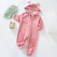 thumbnail image 2 of Aayomet Baby Rompers Girl Baby Bodysuit Baby Romper Sweatshirt Cotton Spring Autumn Clothes Boys Girls One Piece Bodysuit,Red 2-3 Years, 2 of 3