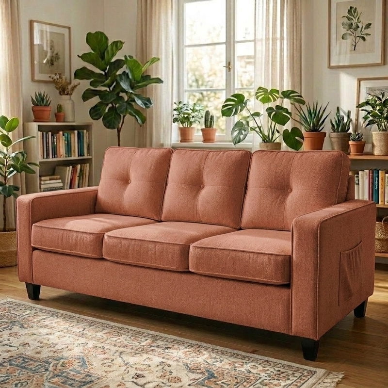US Pride Chenille upholstery 77.2 inch wide Sofa